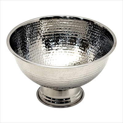 Champagnerschale mit Hammerschlag_seite